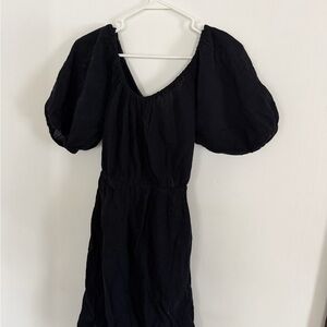 Old Navy Black Puff Sleeve Mini Dress